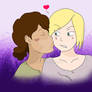 Clem kisses Violet twdg