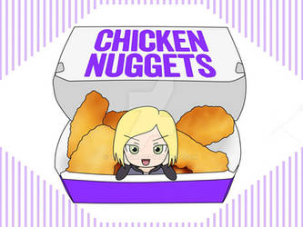 Violet twdg with Chicken Nuggets