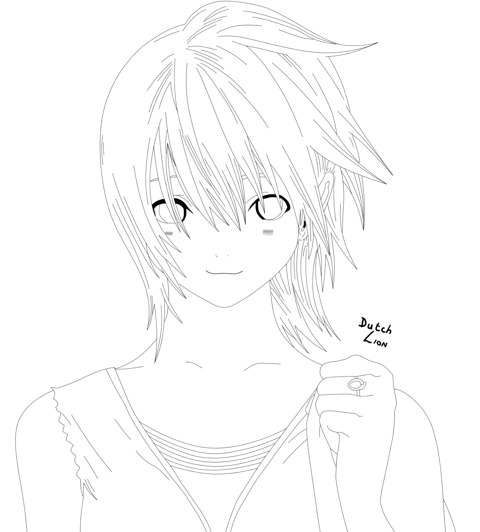 nishino tsukasa lineart