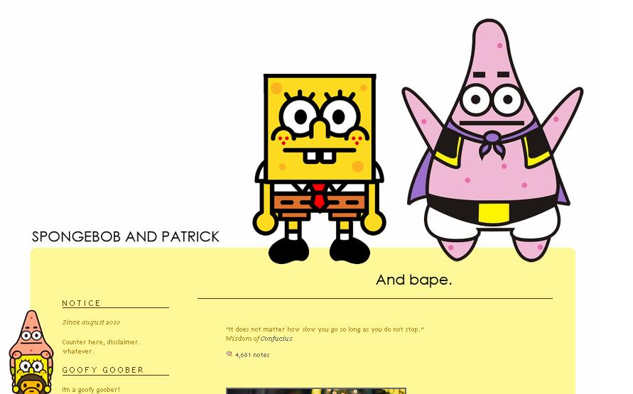 TUMBLR THEME 'patrick'