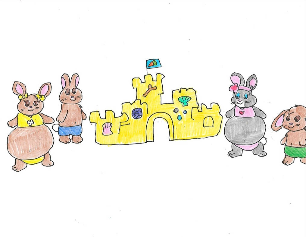 Sand Castle Rabbit Beach bunnies: finished sandcastle by amazingtrixie on DeviantArt