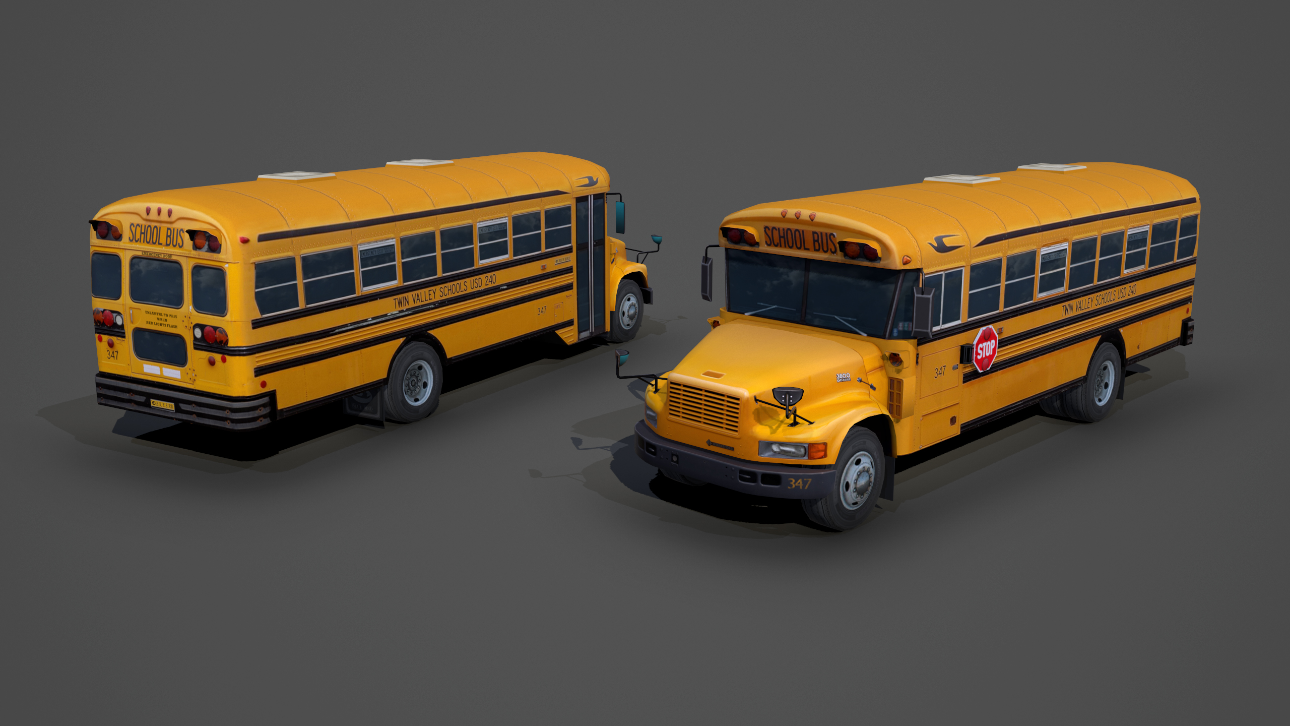 International 3800 School Bus 3d Model By Bohdan Domin On Deviantart - school bus roblox
