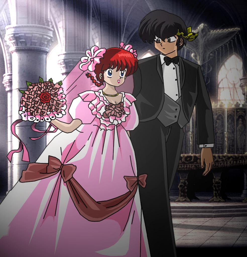 Ranma and Ryoga wedding