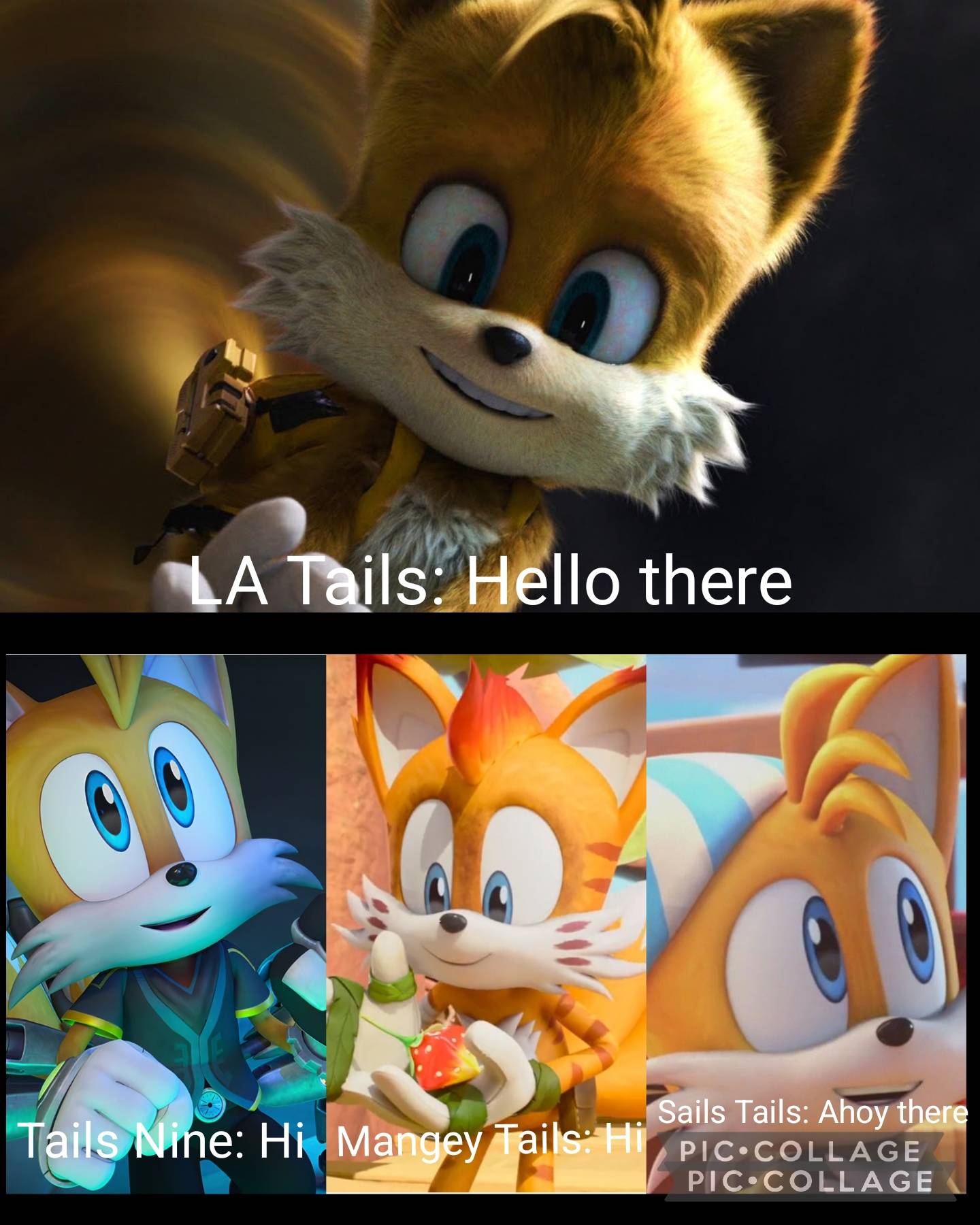 Allen Tails LA Tails meets 3 alts of Tails by ArtyDoesPictures on DeviantArt