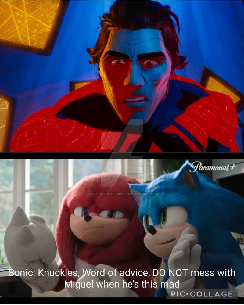 Knuckles Rage Sonic advises Knuckles about Miguel's anger by ArtyDoesPictures on ...