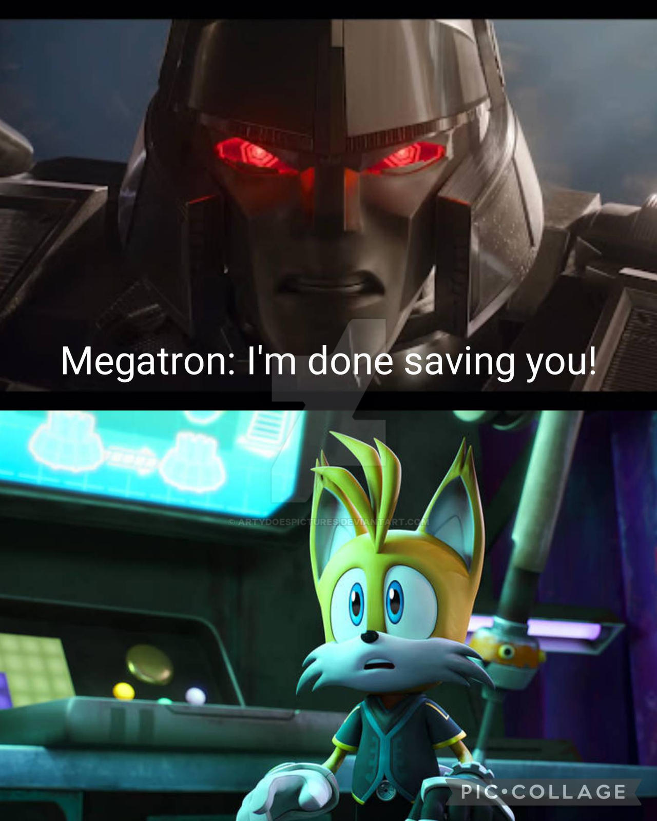Mega 9 Tails Megatron is done saving Tails Nine by ArtyDoesPictures on DeviantArt