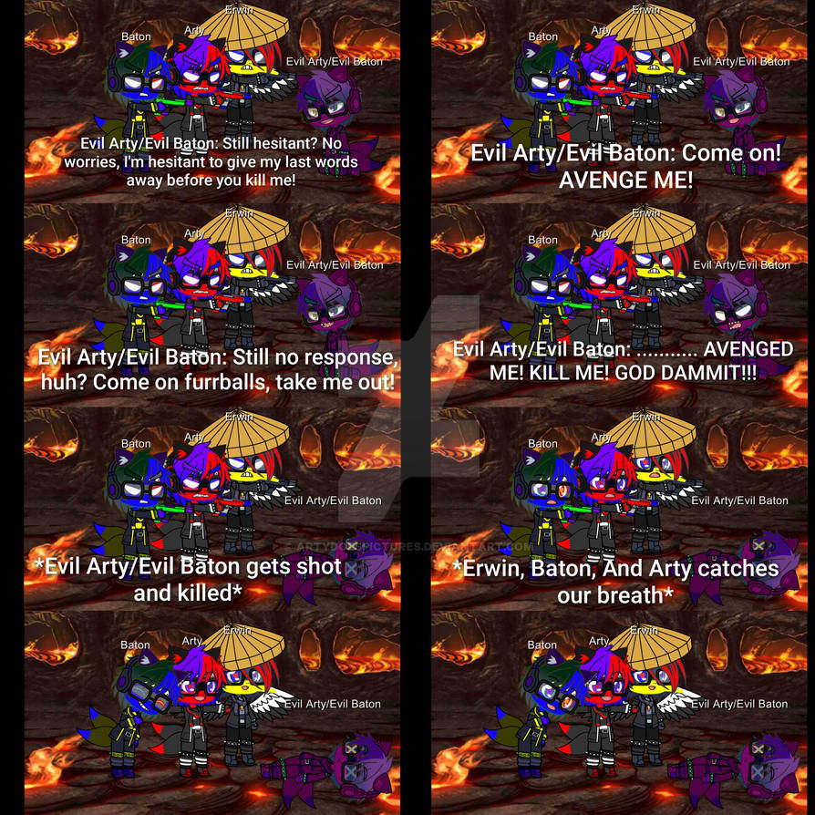Kill Evil My Team prepares to kill Evil Arty/Evil Baton 2 by ArtyDoesPictures on ...