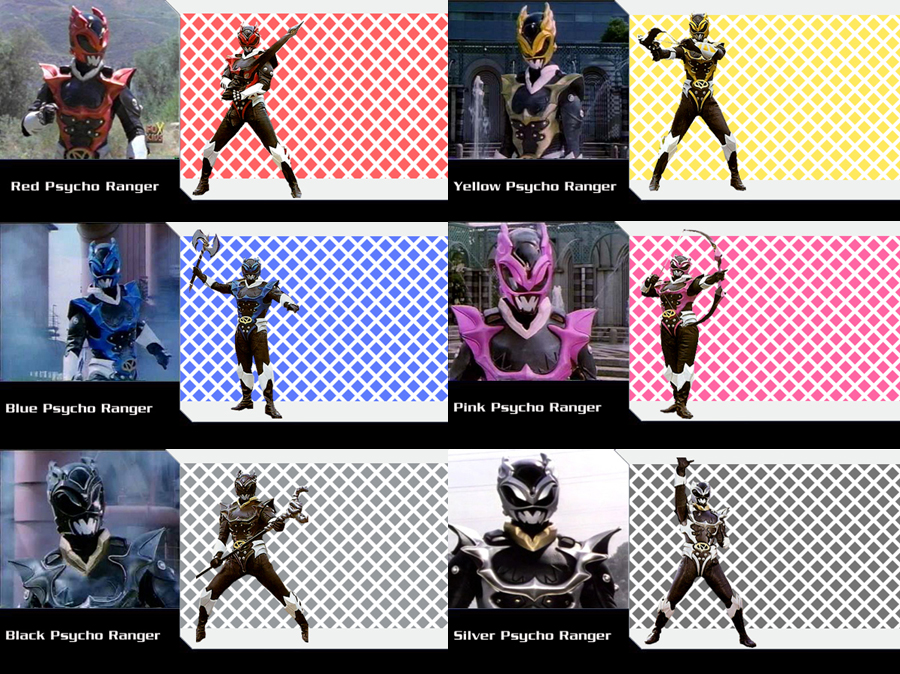 Power Rangers Season 6 Psycho Rangers by gera27 on DeviantArt