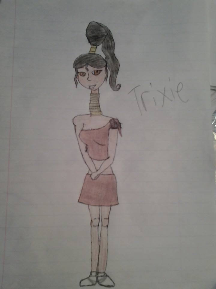 Trixie the giraffe necked girl from Scranton