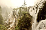 Waterfall in Sepia by musicismylife10027