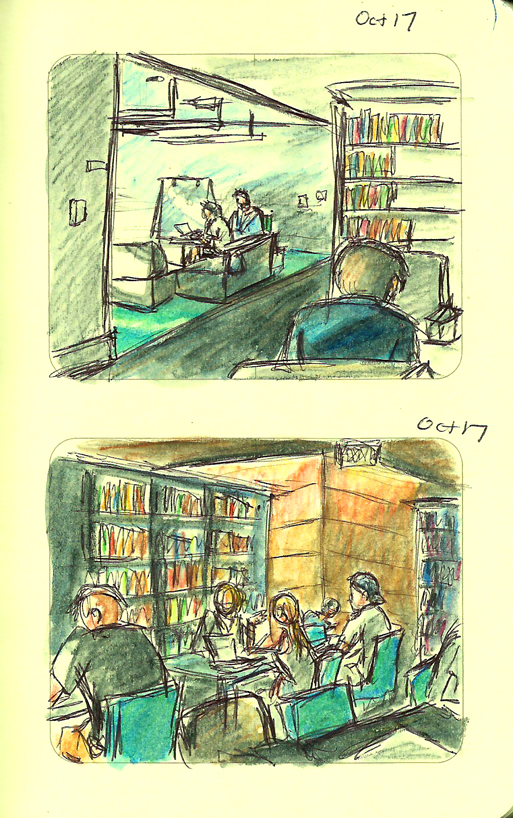 17 Library Sketch