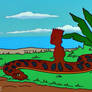 Snake Vore Bart Simpson