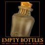 Zelda empty bottles demotivational poster