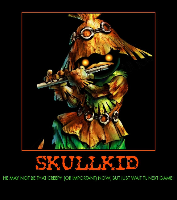 Zelda skullkid demotivational poster