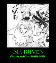 Zelda Sir Raven demotivational poster by Dbgtinfinite