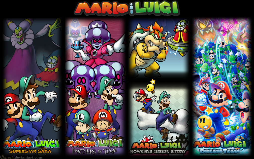 All Mario and Luigi Games Wallpaper 1440x900 by Baruch97 on DeviantArt