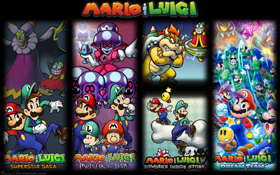 All Mario and Luigi Games Wallpaper 1440x900