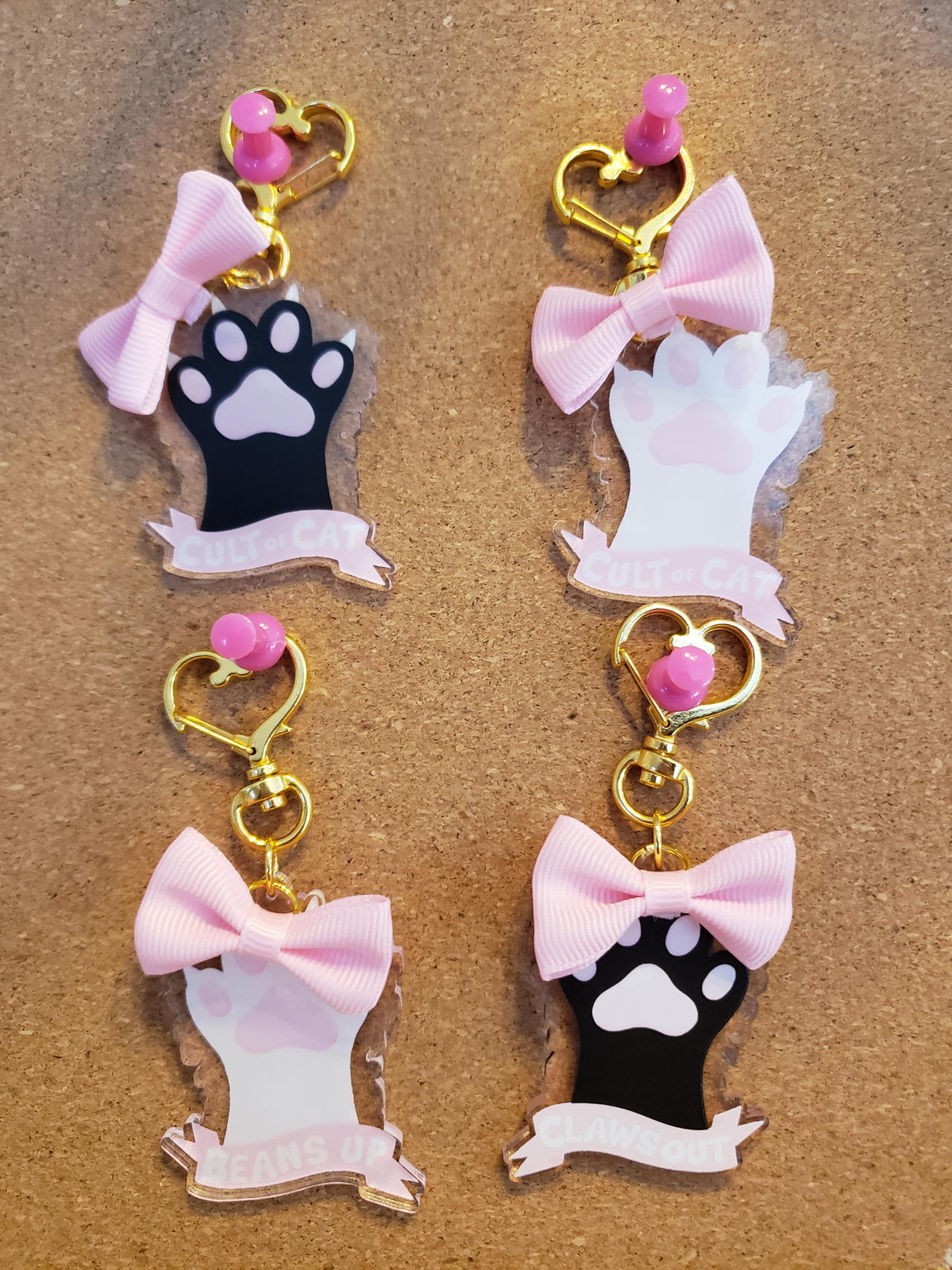 Toe Token Keychains Toe Beans Keychains by kittyflowerart on DeviantArt