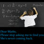 Dear Maths...