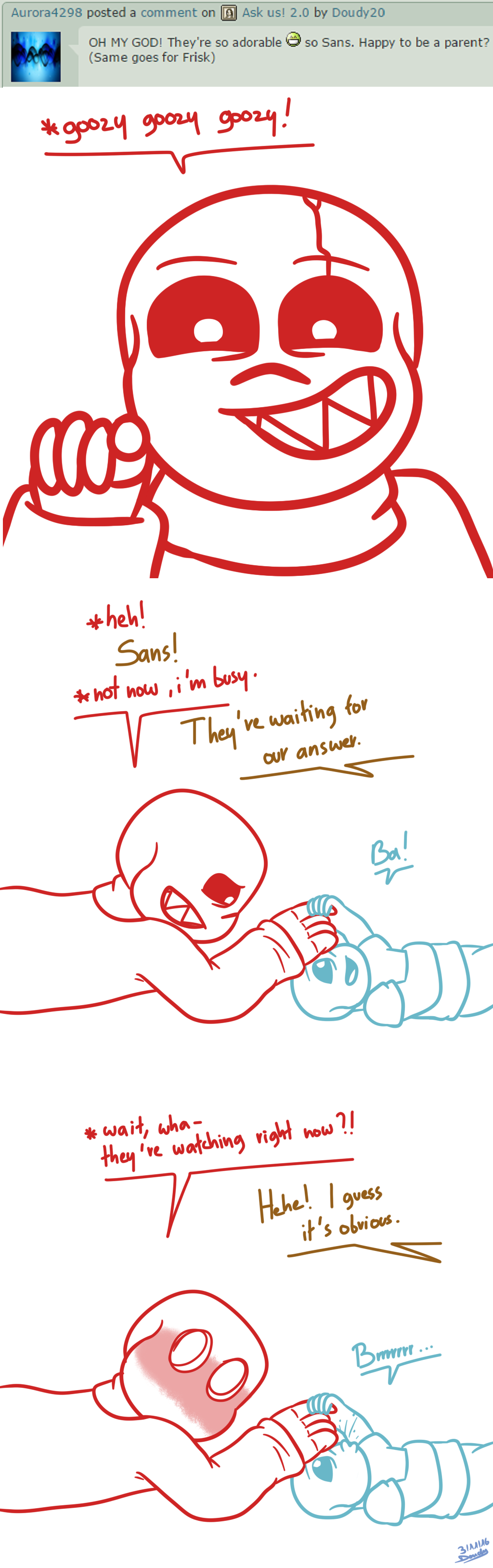 UF!Sans x Frisk Ask #26