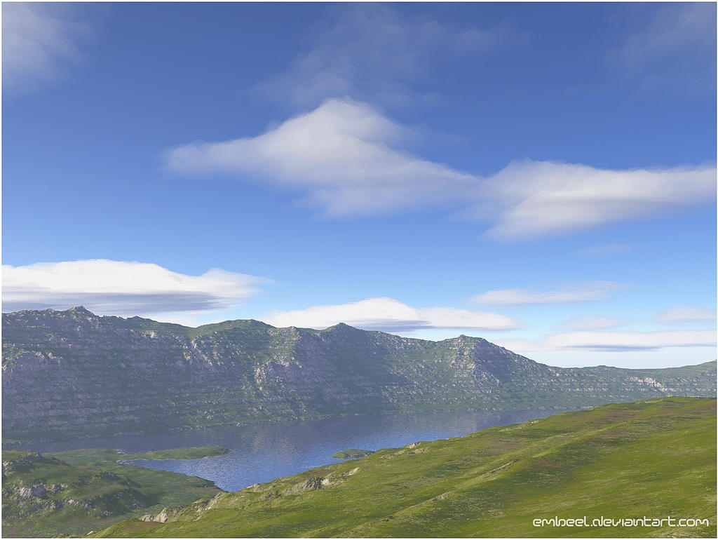 Terraced Lake Shore