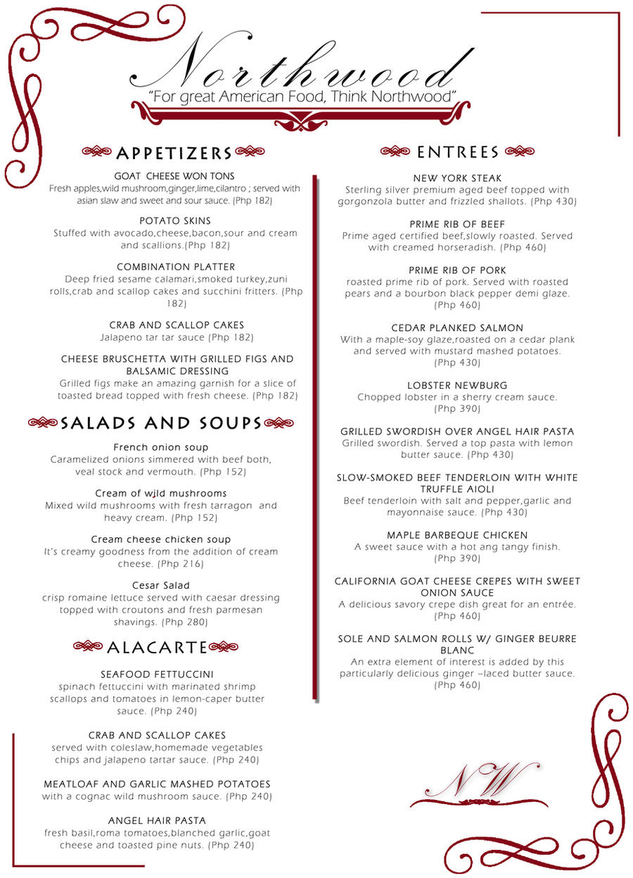 Fine Dining Menu By Kanuts On Deviantart