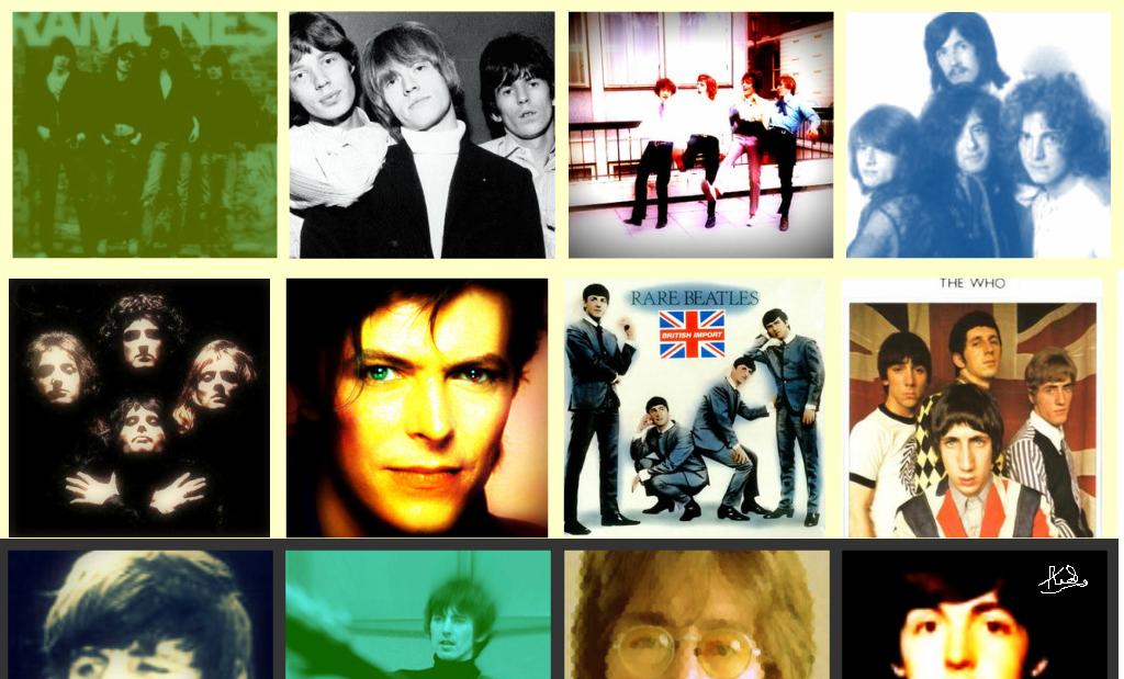 Classic Rock Star Collage. by strawberryxangie on DeviantArt