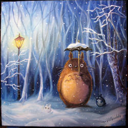 Totoro and winter