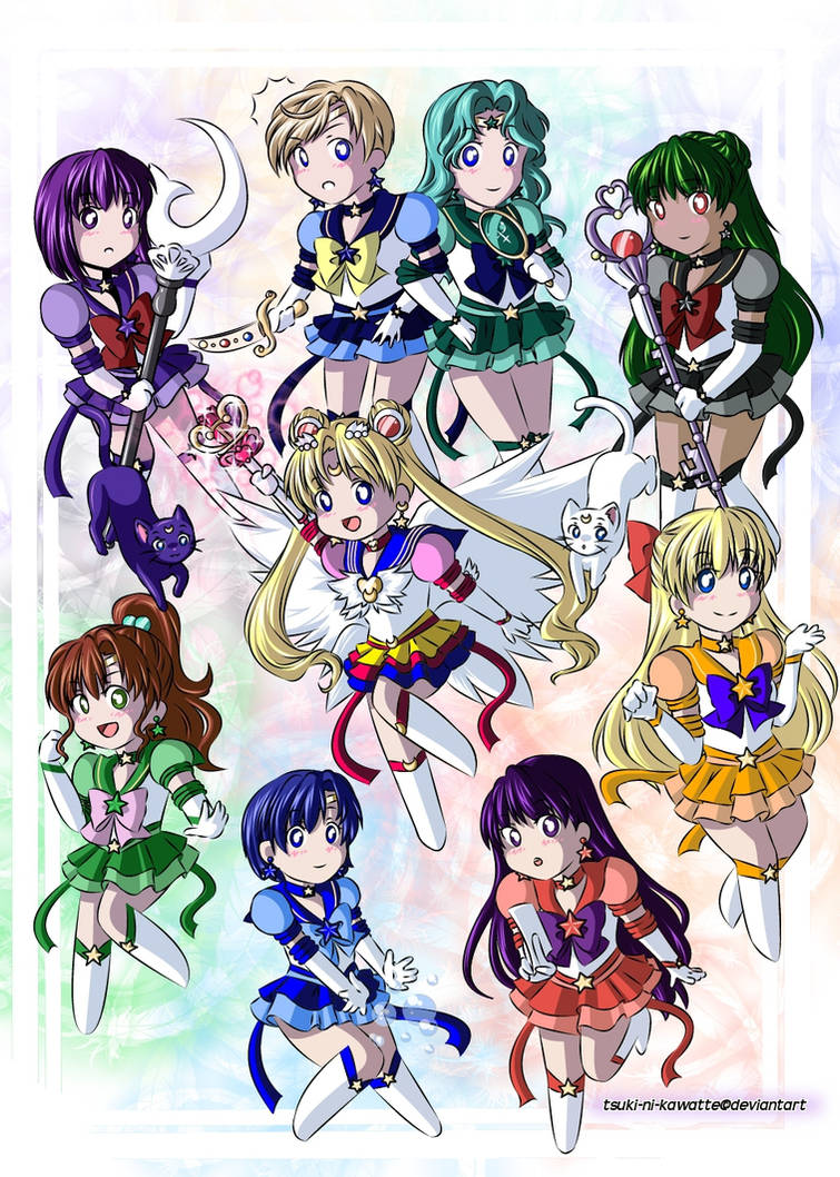 Eternal Chibi Senshi by Tsuki-ni-Kawatte on DeviantArt