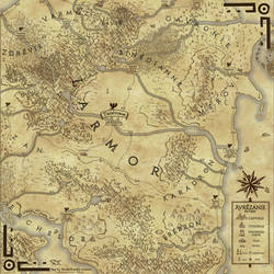 Map of center Avrezania (parchment ver.)