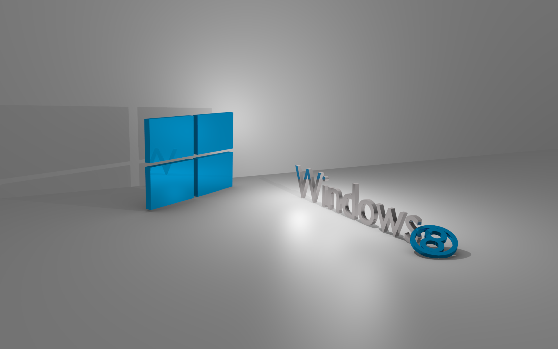 Windows 8 3D Wallpaper (Linux Mint style)