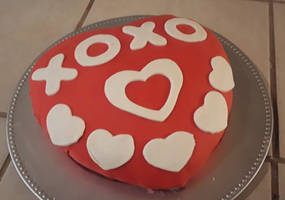 XOXO Sweetheart Cake