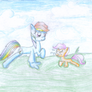Rainbow Dash and Scootaloo sister quality time