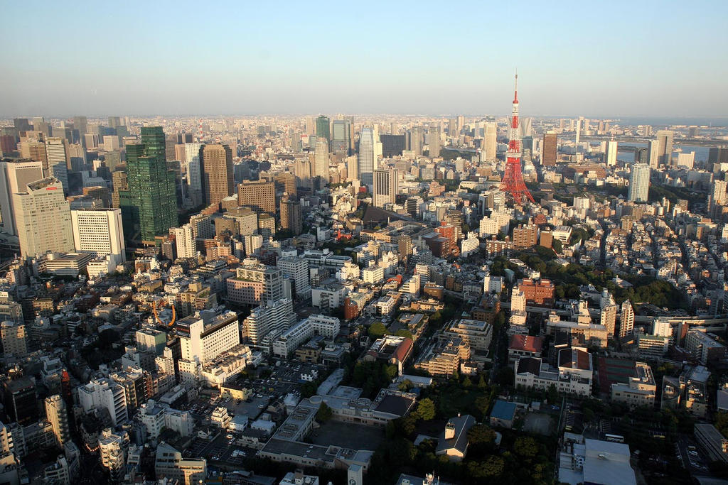 Tokyo from roppongi tower