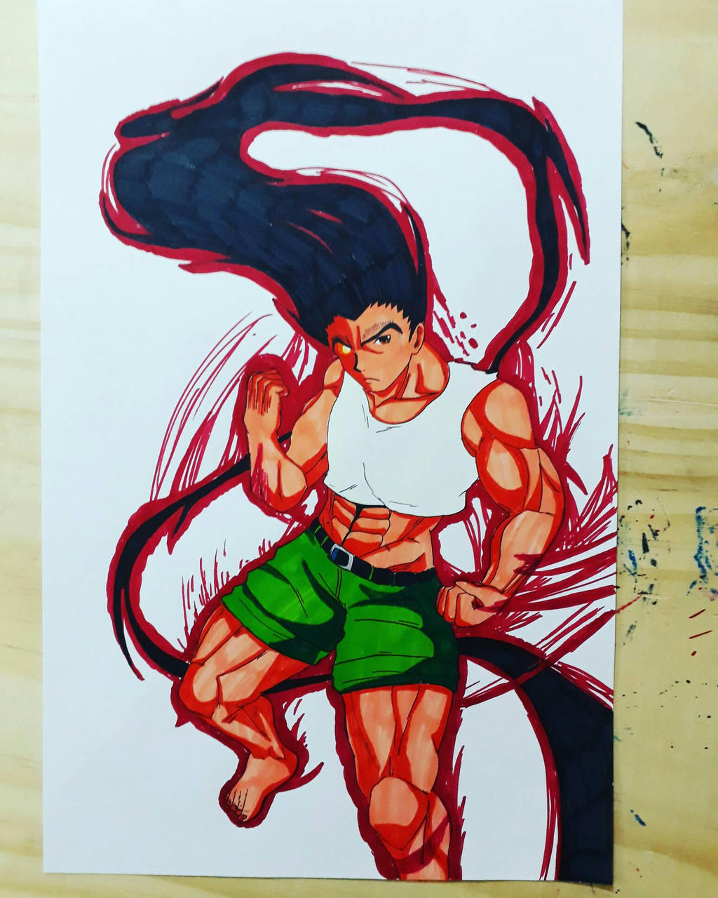 Gon Raging Ova adult gon's rage by shadowbdm on DeviantArt