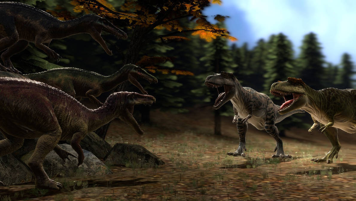 Baryonyx Vs Albertosaurus by TREX096 on DeviantArt