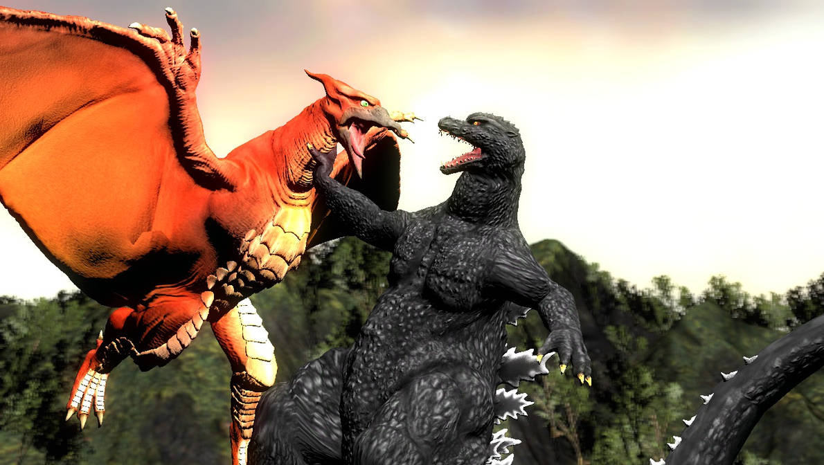 Rodan Vs Godzilla Final Wars by TREX096 on DeviantArt