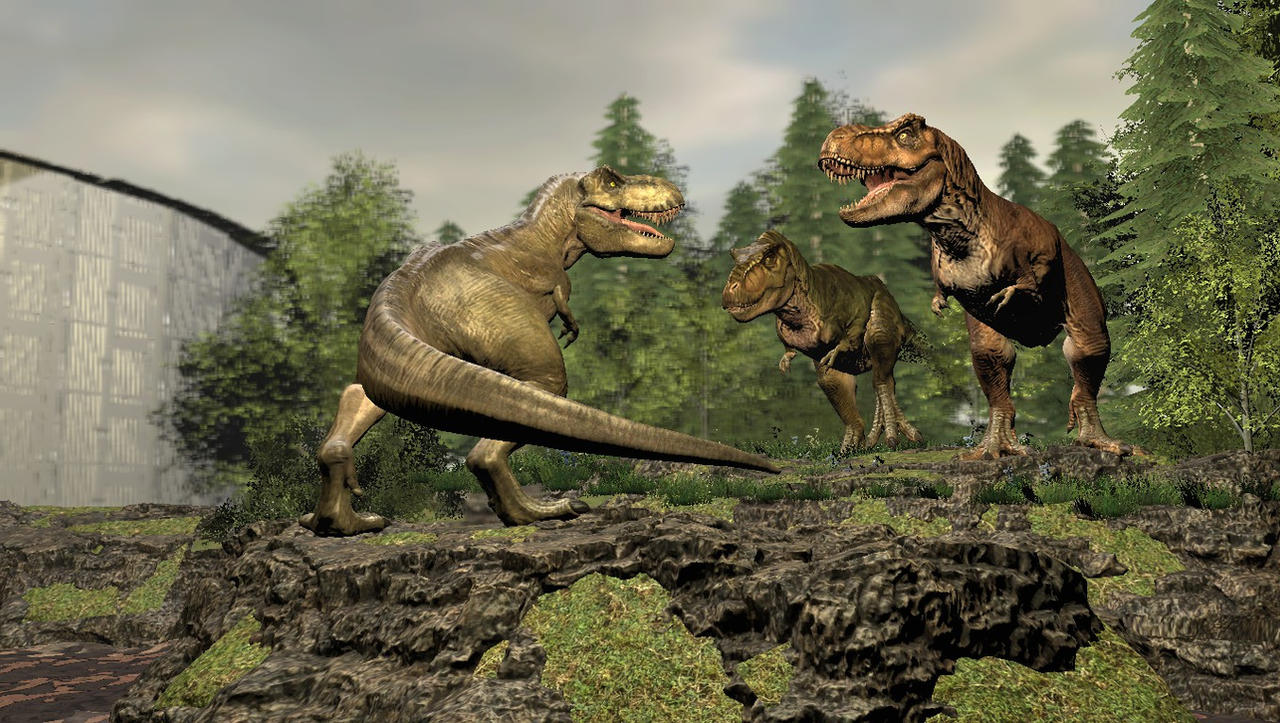 JWD Rexy New Family Scene by TREX096 on DeviantArt