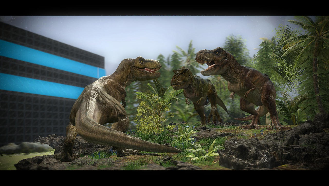 The Buck and Doe meets Rexy by TREX096 on DeviantArt