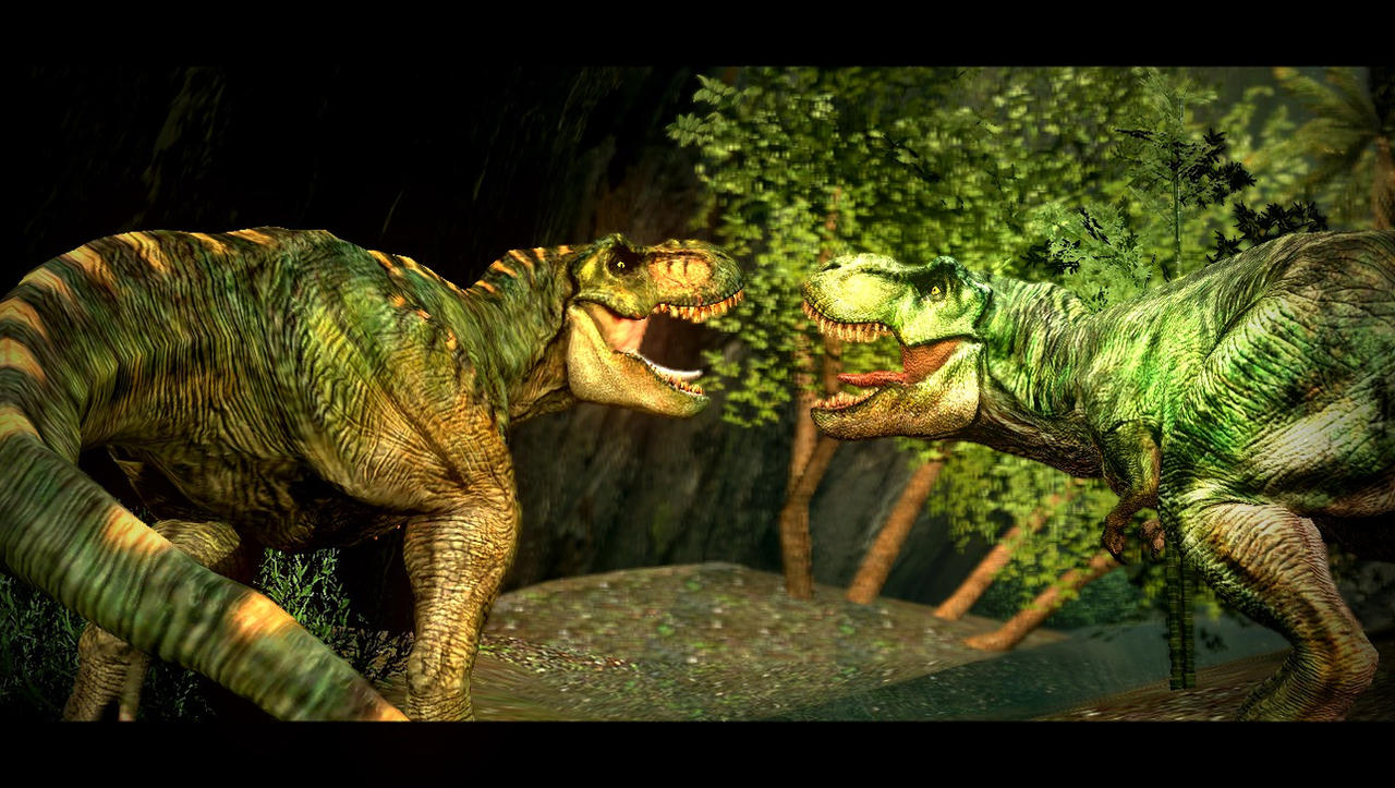 Buck Rex Vs. Bull Rex by TREX096 on DeviantArt