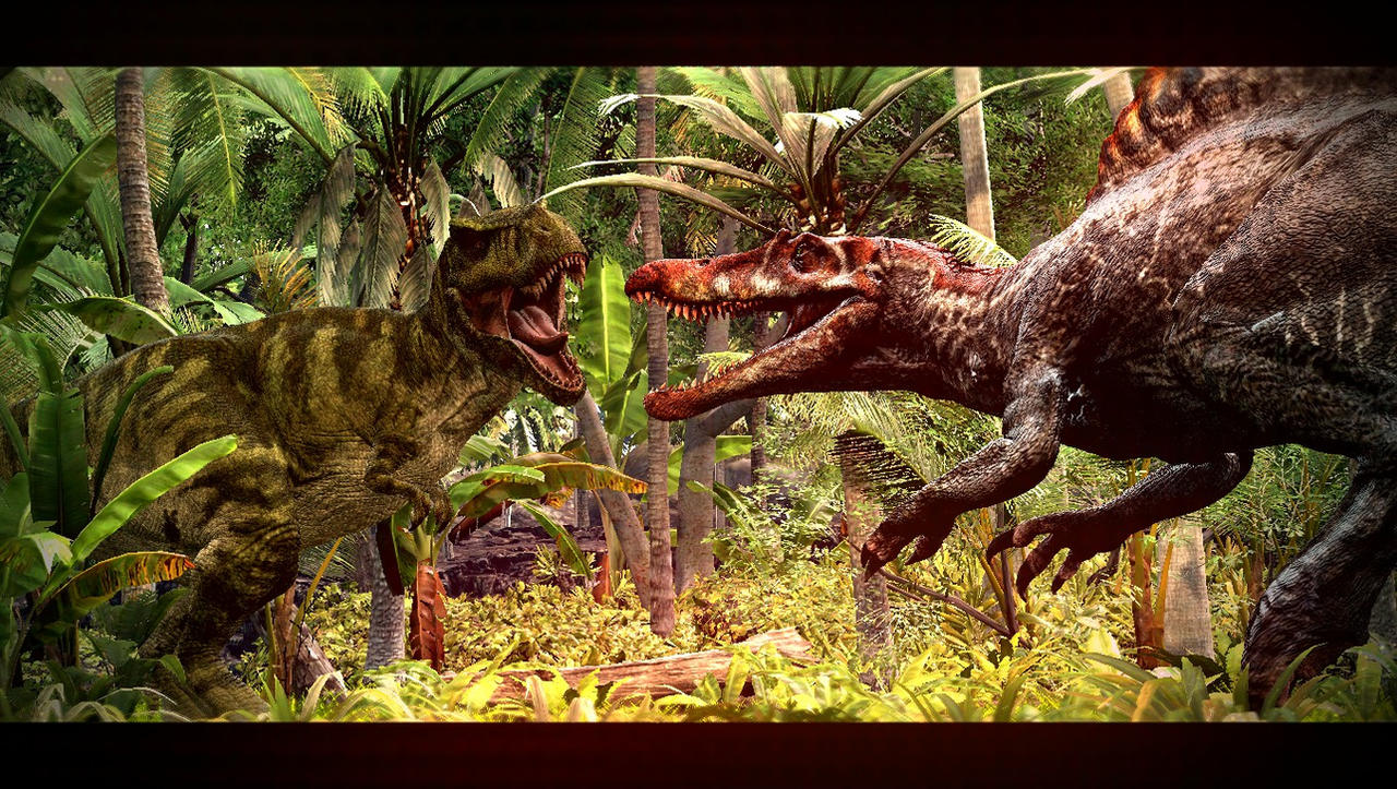 Spinosaurus vs. Bull T-Rex (Remake V5) by TREX096 on DeviantArt
