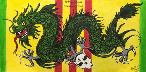 Vietnam badge painting