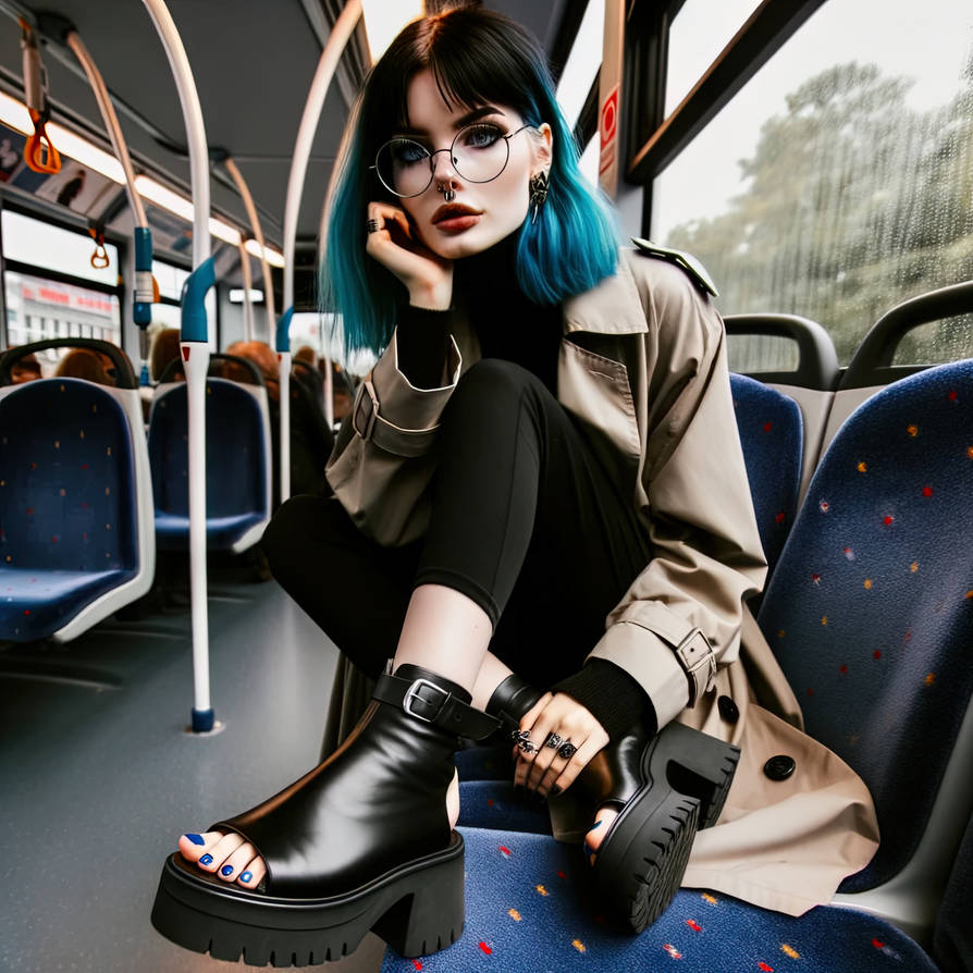 Beautiful goth girl wearing sandals by ledonkee66 on DeviantArt