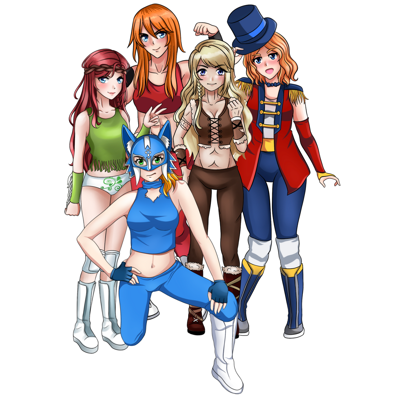 Women of Wrestling by TigerFey on DeviantArt