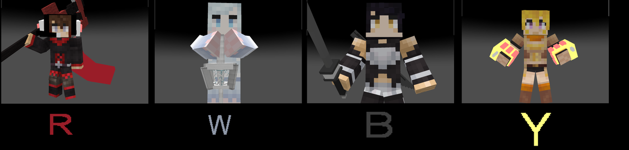 RWBY in minecraft version by killerfortress on DeviantArt