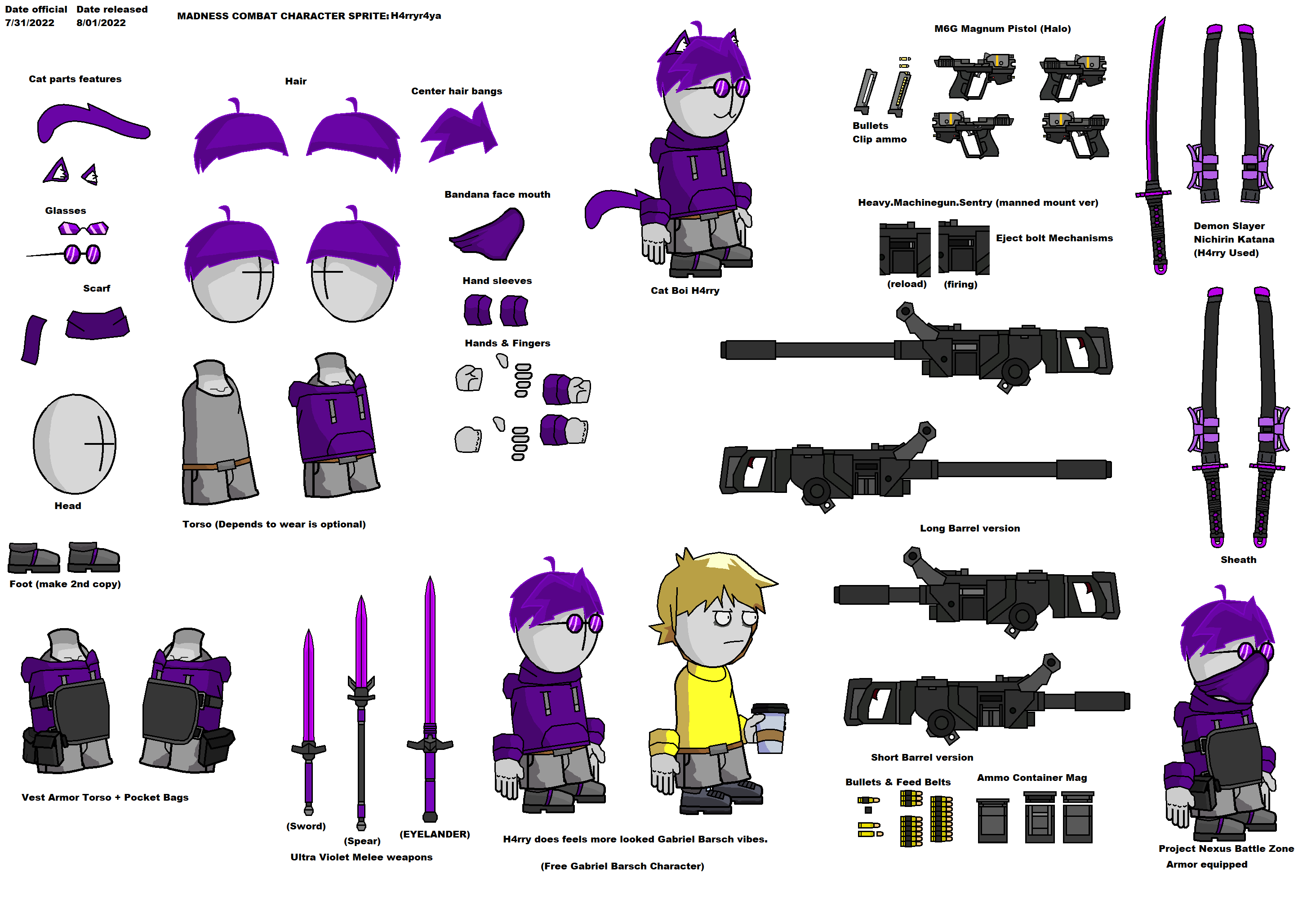 Madness Combat Sprite sheet I made : r/madnesscombat