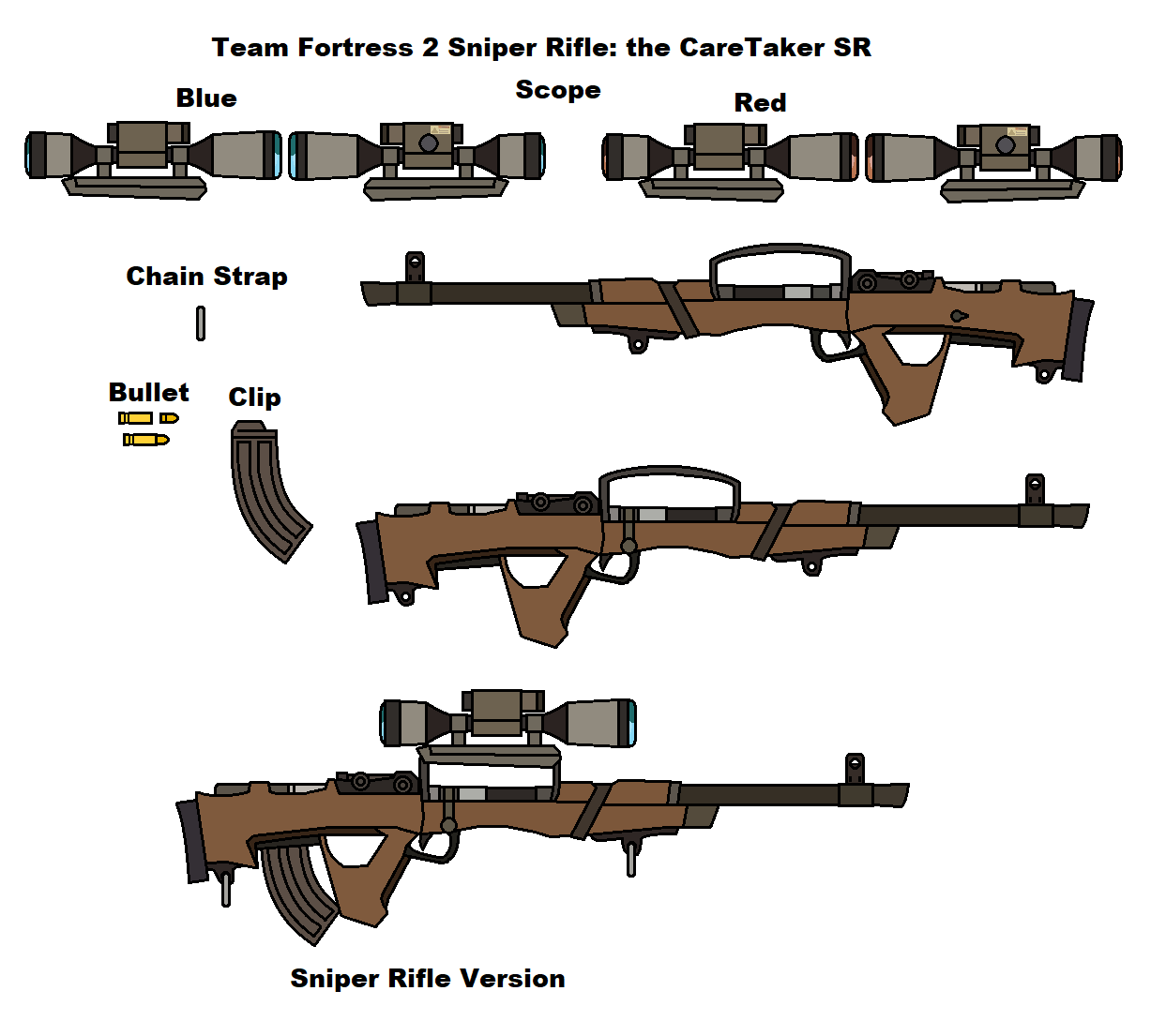 Tf2 Rifle TF2 the CareTaker Sniper Rifle Sprite Sheet Add On by killerfortress on ...