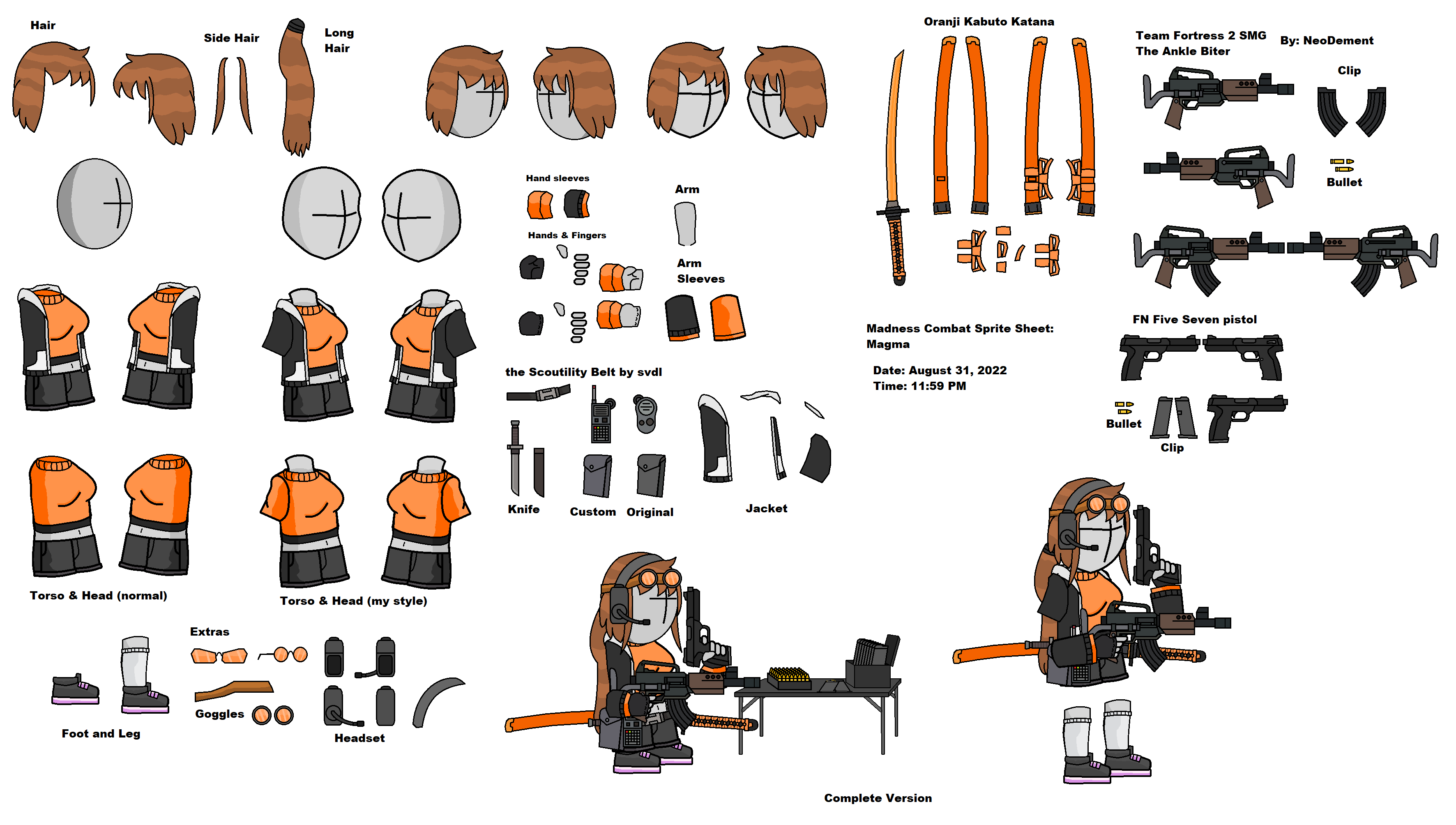 A sprite sheet I made : r/madnesscombat