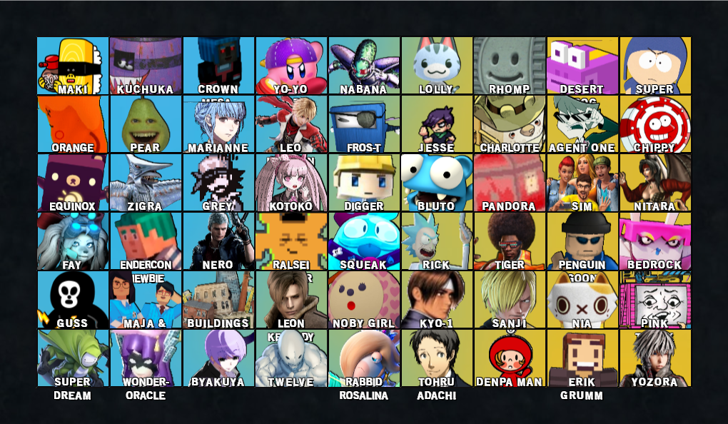 SSB Megamix - Randomized Roster by KidCollector on DeviantArt