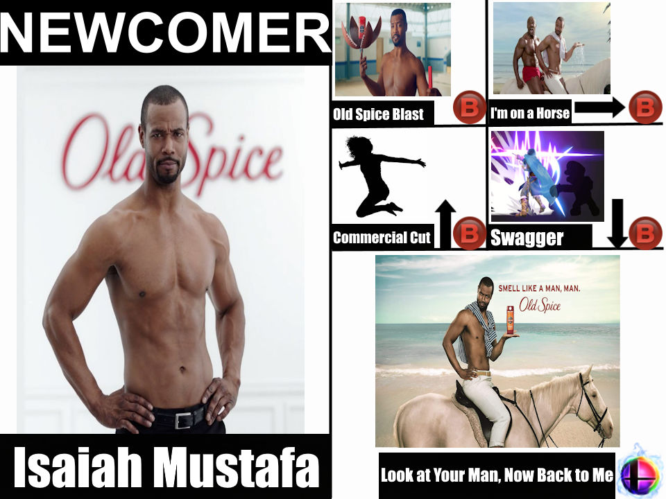 Mustfa Bro Isaiah Mustafa Smash Bros Moveset by KidCollector on DeviantArt